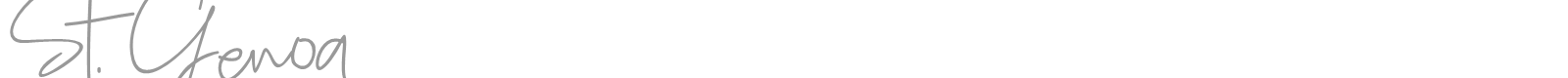 St. Genoa font preview